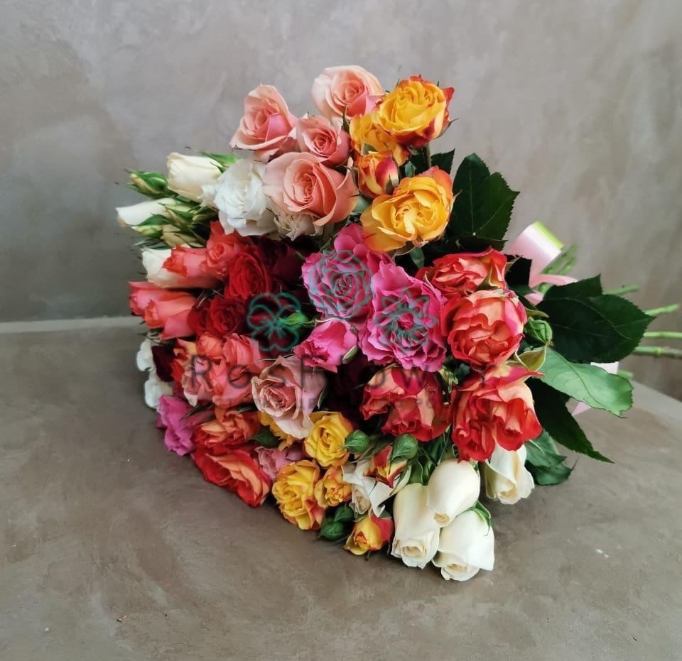 Букет цветов из: Розы в Новокасторное