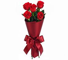 Букет 5 Красных роз Эдлесс Лав в Новокасторное
