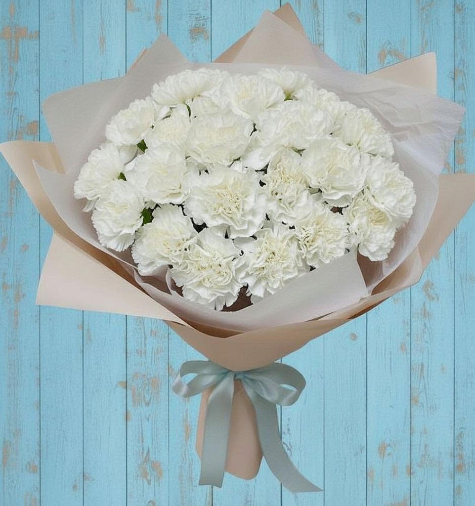 Букет цветов из: Гвоздики в Новокасторное