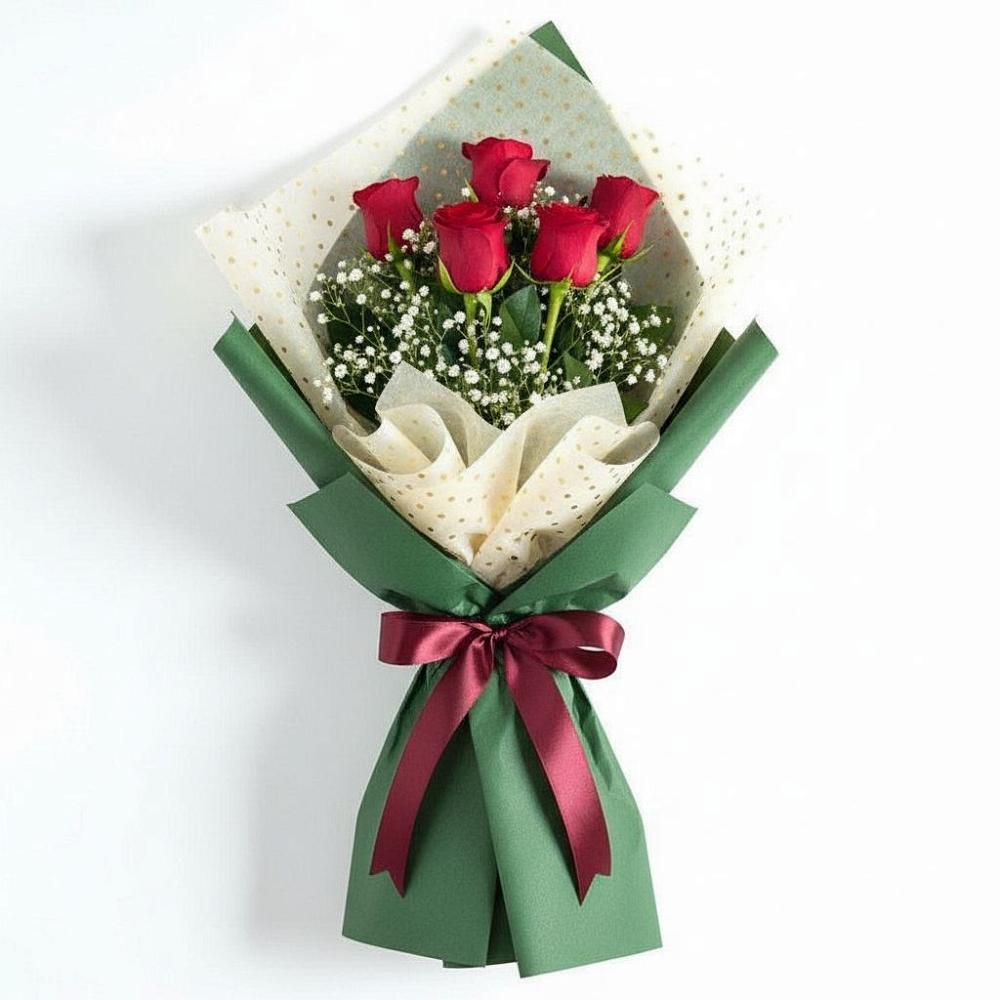 Букет цветов из: Розы в Новокасторное