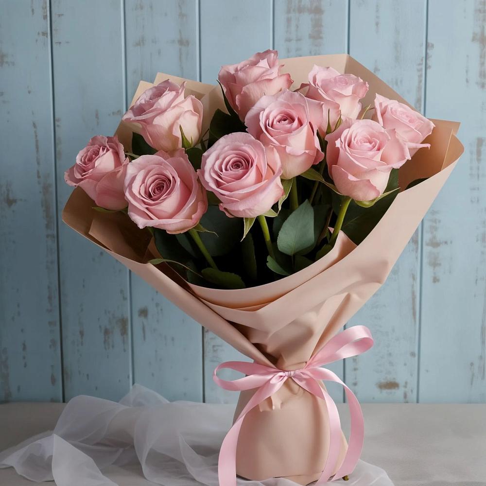 Букет цветов из: Розы в Новокасторное