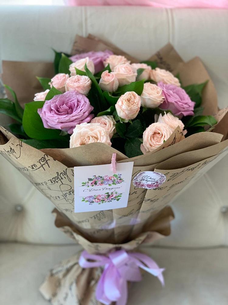 Букет цветов из: Розы в Новокасторное