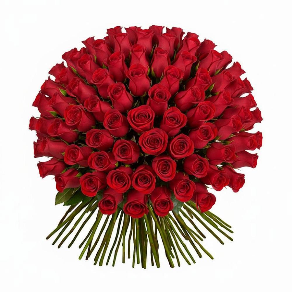 Букет Красные розы Чери Лав в Новокасторное