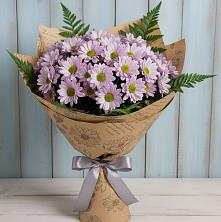 Букет цветов из:  Хризантемы в Новокасторное