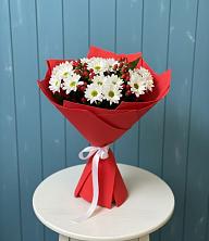 Букет цветов из:  Хризантемы в Новокасторное