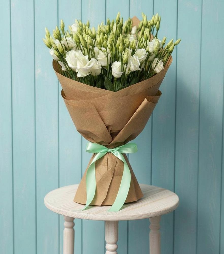 Букет цветов из: Лизиантусы в Новокасторное