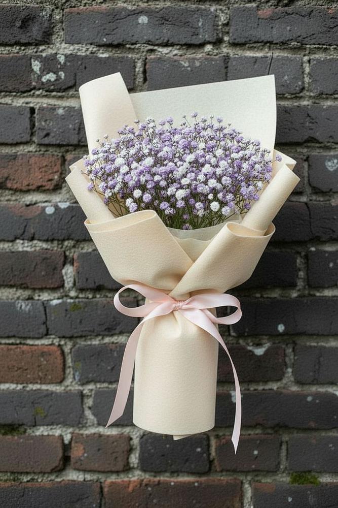 Букет цветов из: Гипсофила в Новокасторное