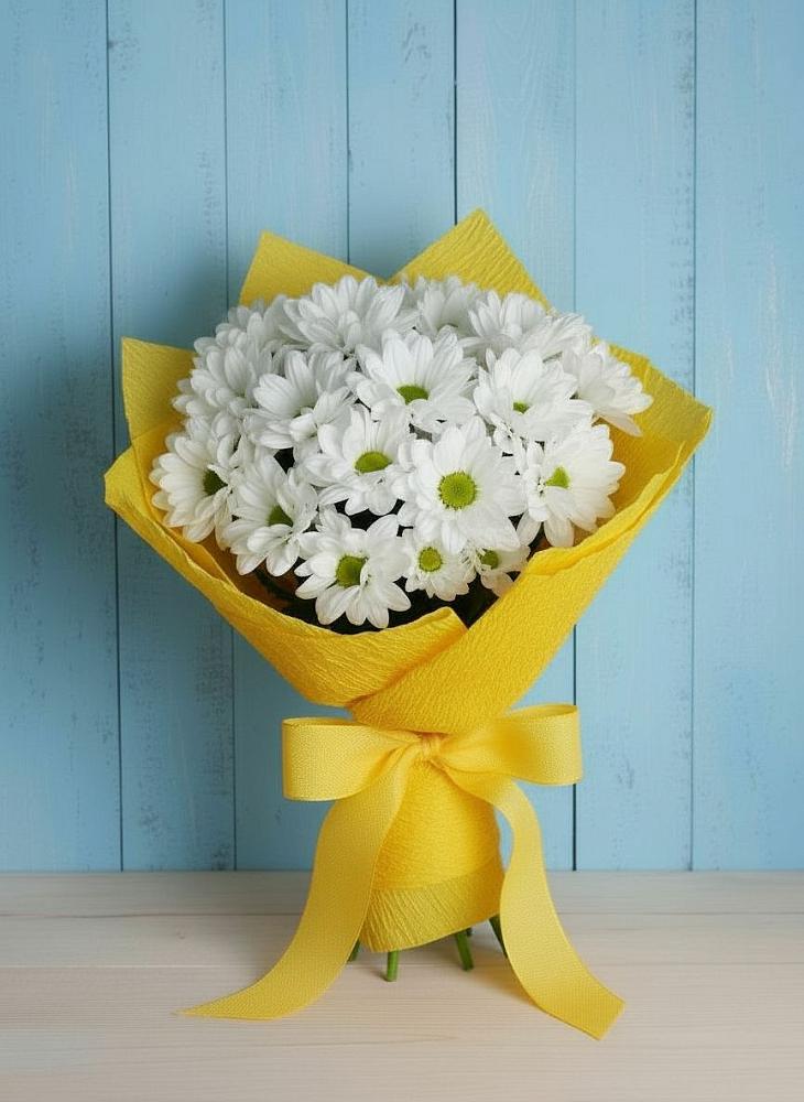 Букет цветов из: Хризантемы в Новокасторное