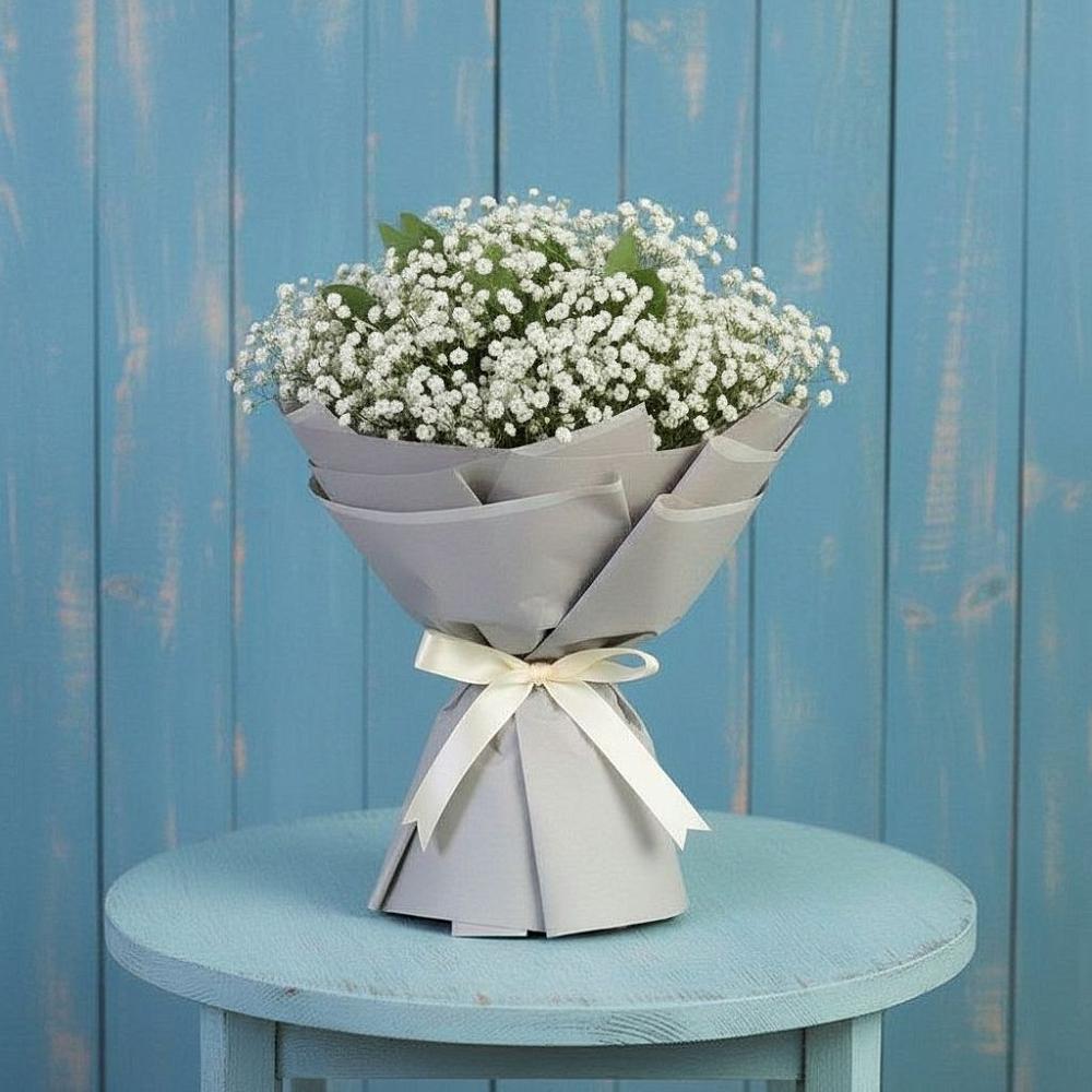 Букет цветов из: Гипсофила в Новокасторное