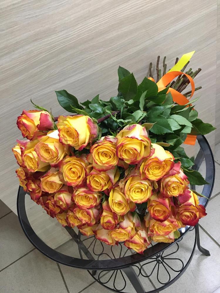 Букет Желтые розы в Новокасторное