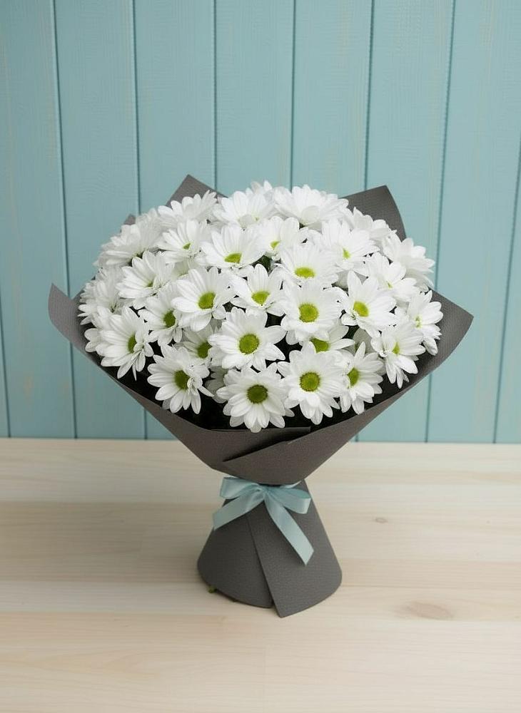 Букет цветов из: Хризантемы в Новокасторное