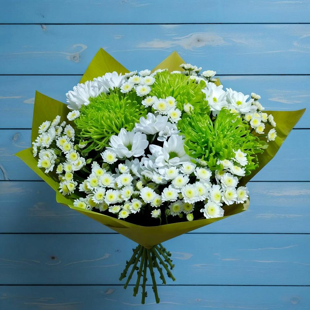 Букет цветов из: Хризантемы в Новокасторное