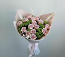 Букет цветов из:  Розы и Хризантемы в Новокасторное