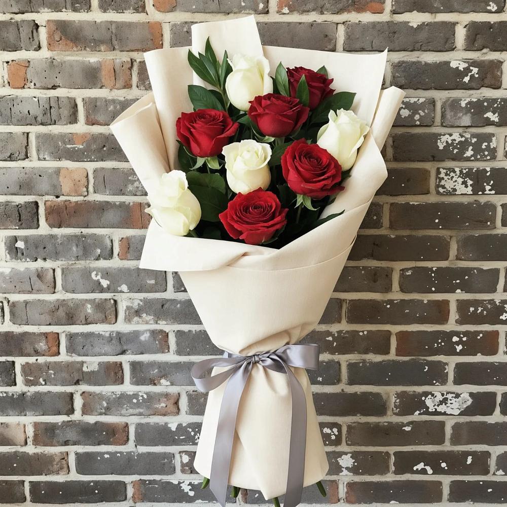 Букет цветов из: Розы в Новокасторное