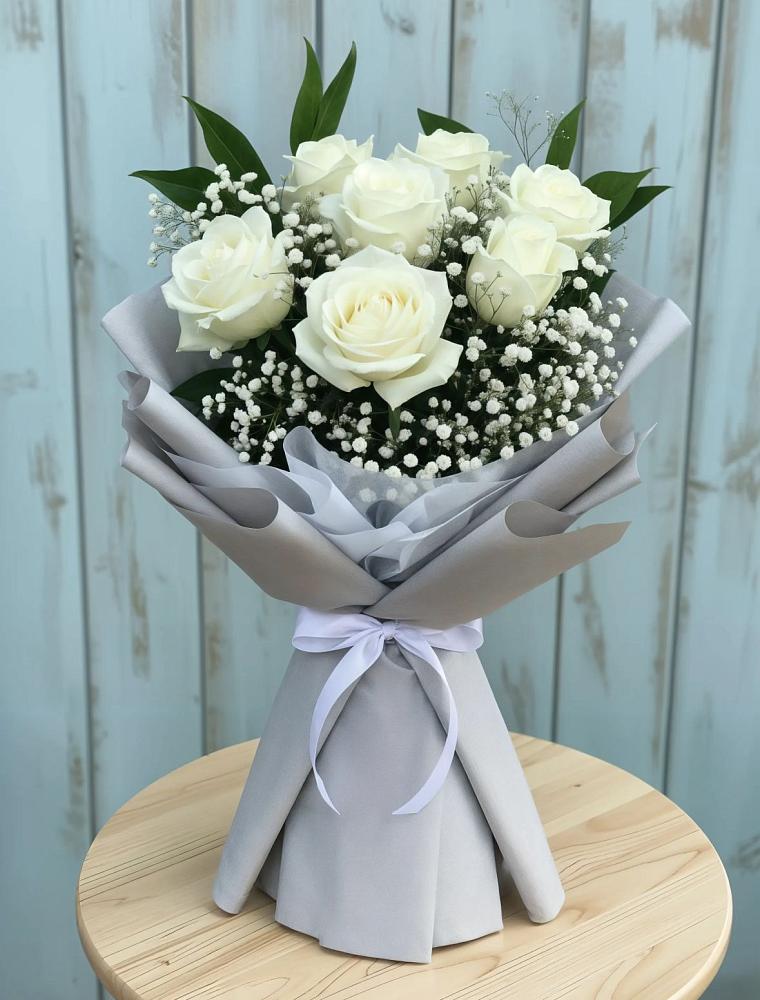 Букет цветов из: Розы в Новокасторное