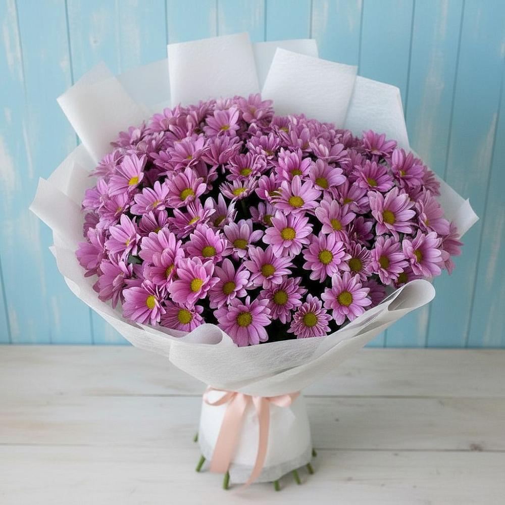 Букет цветов из: Хризантемы в Новокасторное