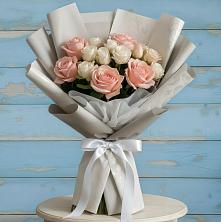 Букет цветов из:  Розы в Новокасторное