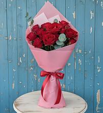 Букет цветов из:  Розы в Новокасторное