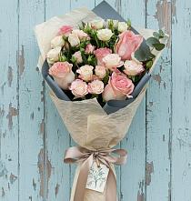 Букет цветов из:  Розы в Новокасторное