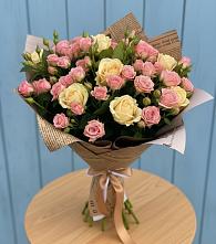 Букет цветов из:  Розы в Новокасторное