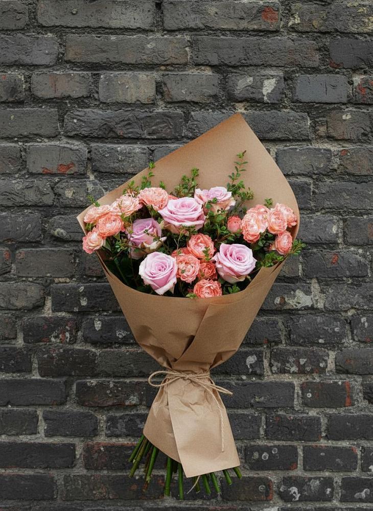 Букет цветов из: Розы в Новокасторное