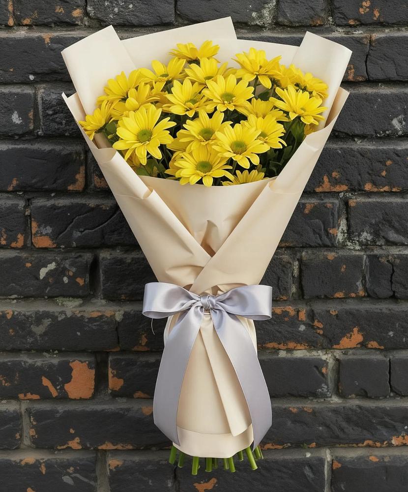 Букет цветов из: Хризантемы в Новокасторное