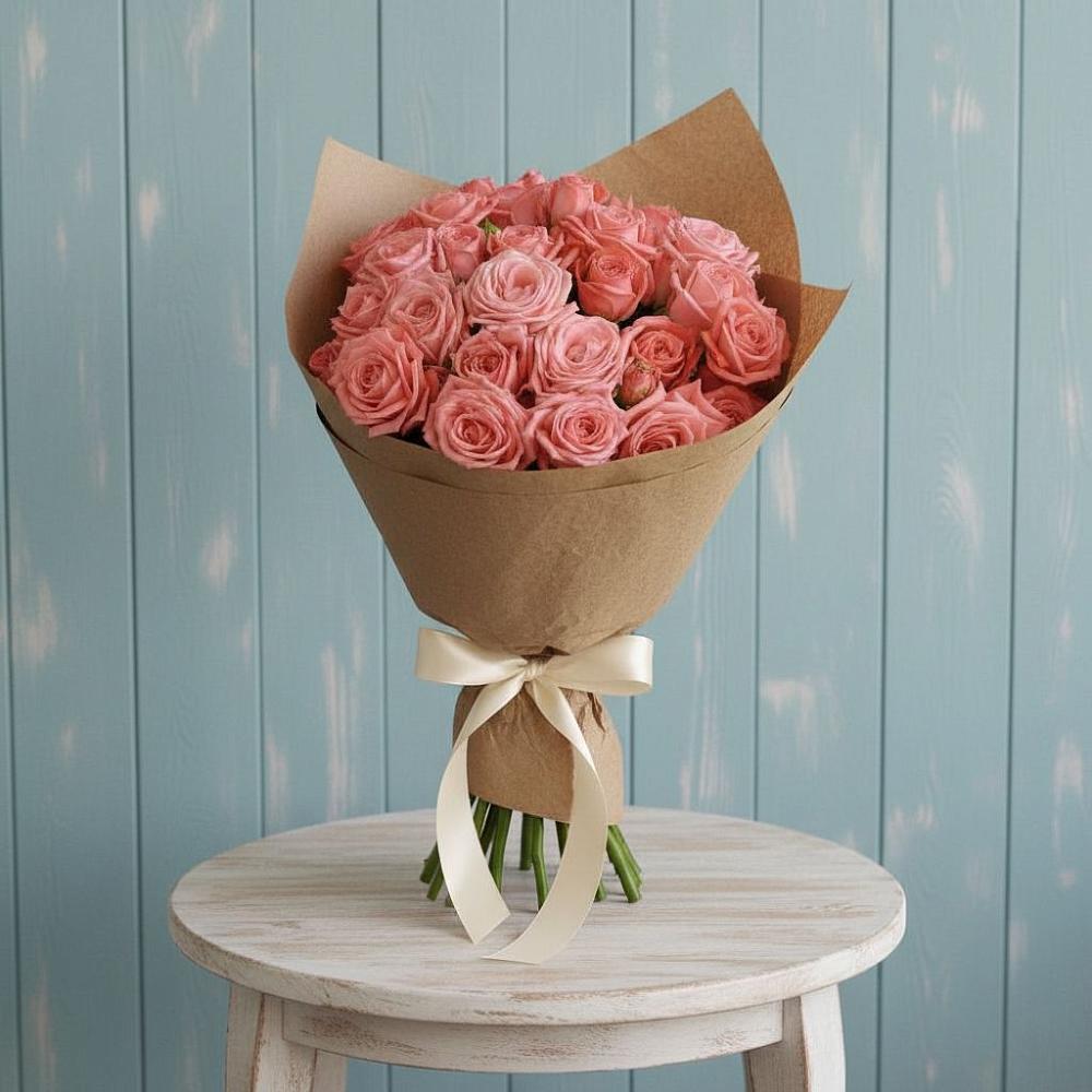 Букет цветов из: Розы в Новокасторное