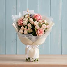 Букет цветов из:  Розы в Новокасторное