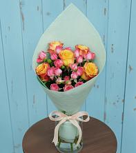 Букет цветов из:  Розы в Новокасторное