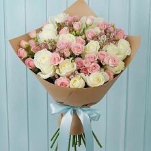 Букет цветов из:  Розы в Новокасторное