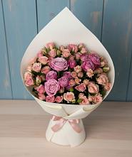 Букет цветов из:  Розы в Новокасторное